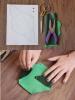 Bir origami cüzdanı katlamak